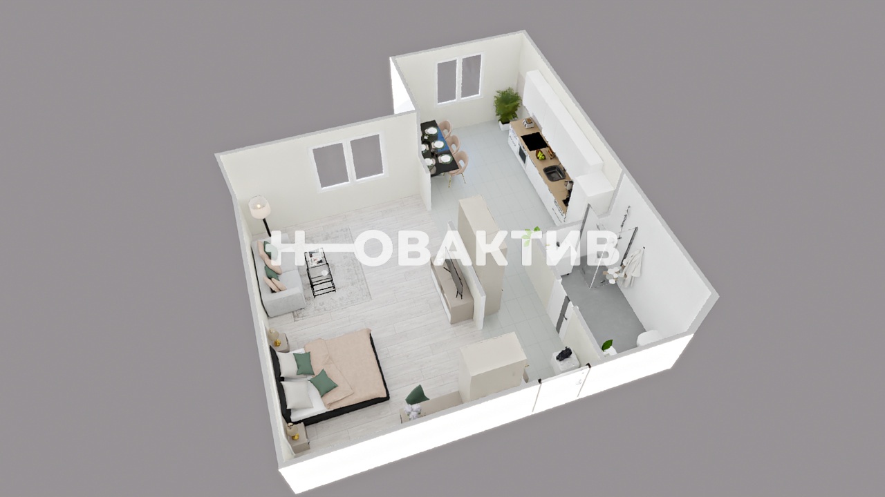 Продажа 1-к. квартира, 34.4 м², 1/10 эт. - квартиры - вторичное жильё  (объект A3974) | Новактив